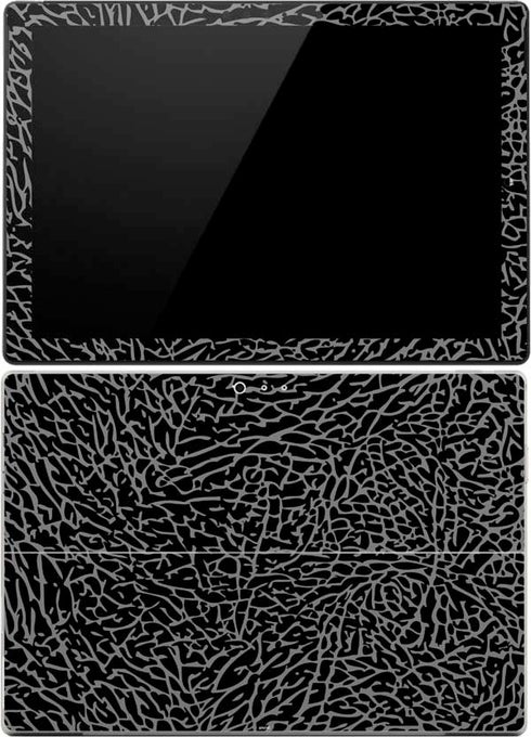 Elephant Print Black Surface Pro (2017) Skin